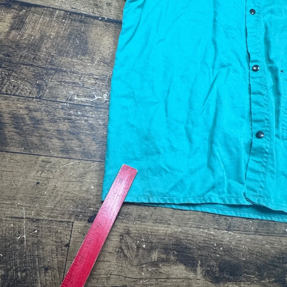 Steiner Industries Teal Work Chore‎ Jacket Snap Front Long Sleeve Size XL
